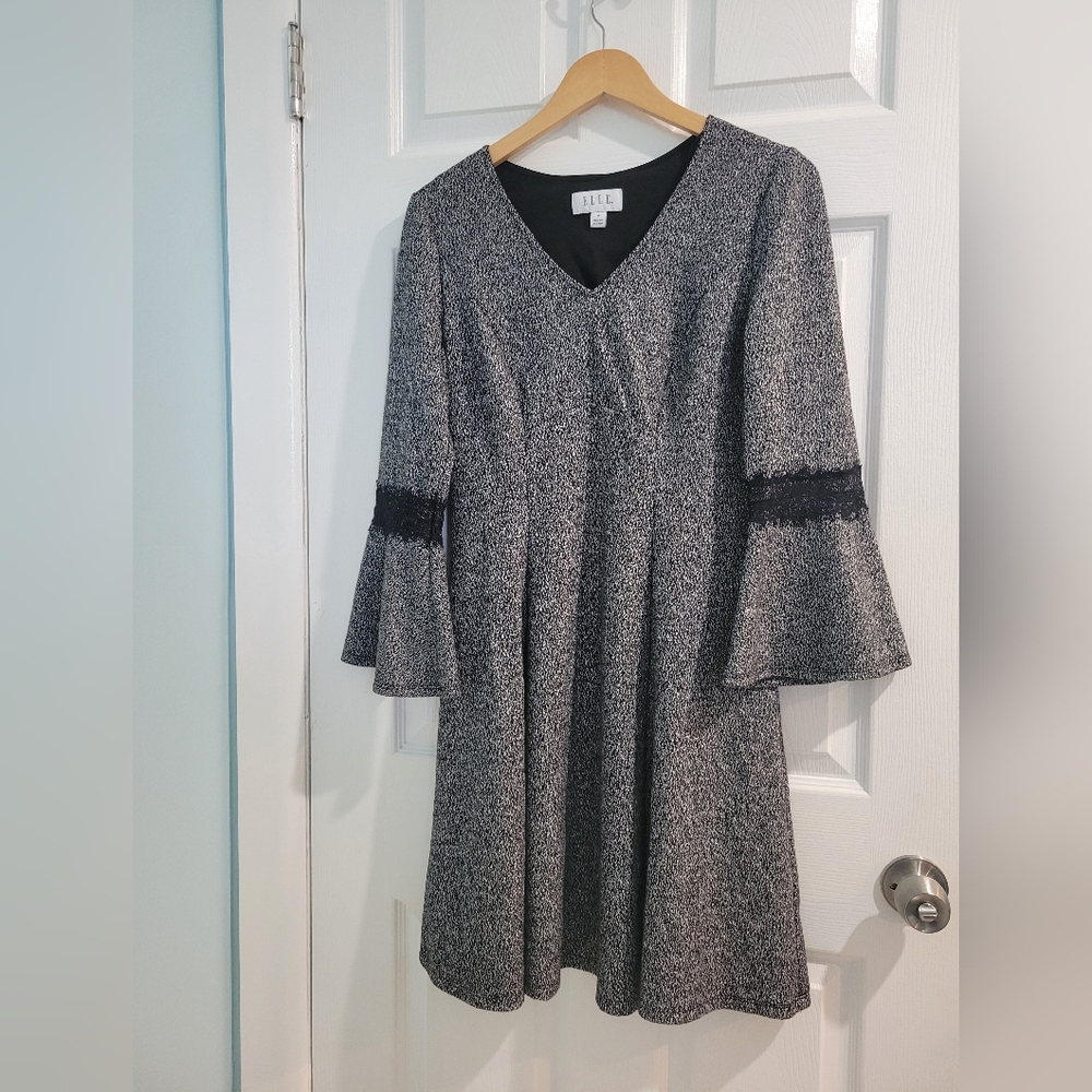 Elle black and grey dress